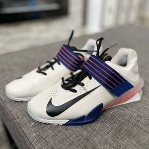 Nike Savaleos Men's Sail Royal Blue Sz 6 Weightlifting Training Shoe CV5708-148